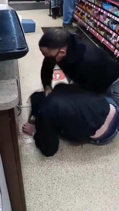 Dude was calling a man the N word, got his ass whoop by a can