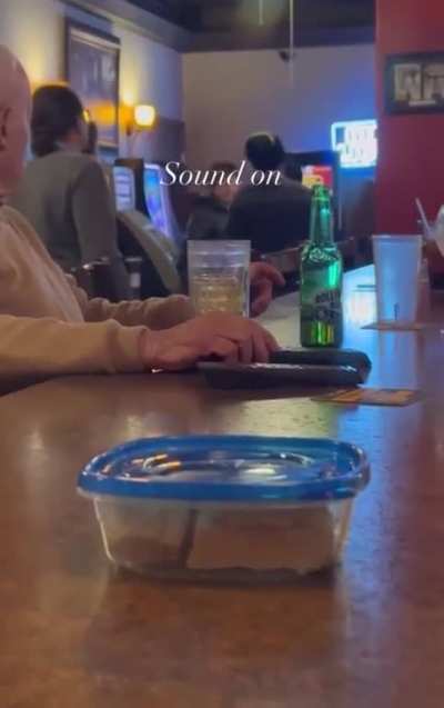 Racist douchebag causes scene, threatens waitresses.