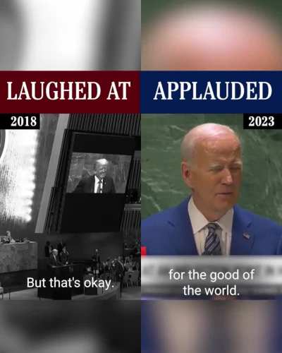 Worth remembering when Trump was laughed at during his speech at the UN. A humiliating moment.
