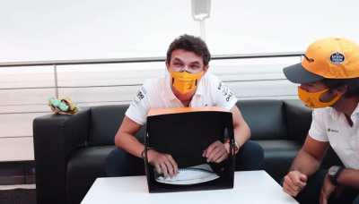 The realization | f1 drivers play what&rsquo;s in the box | I guess a raw fish is scarier that going more than racing 330 kph side by side