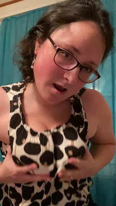 Just trying to tempt you with my boobs, is it working?