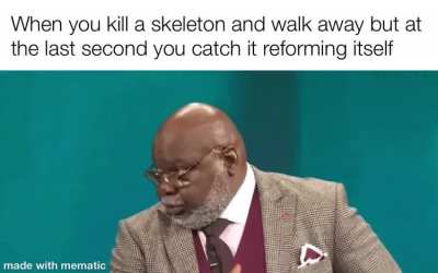 Don&rsquo;t give up skeleton