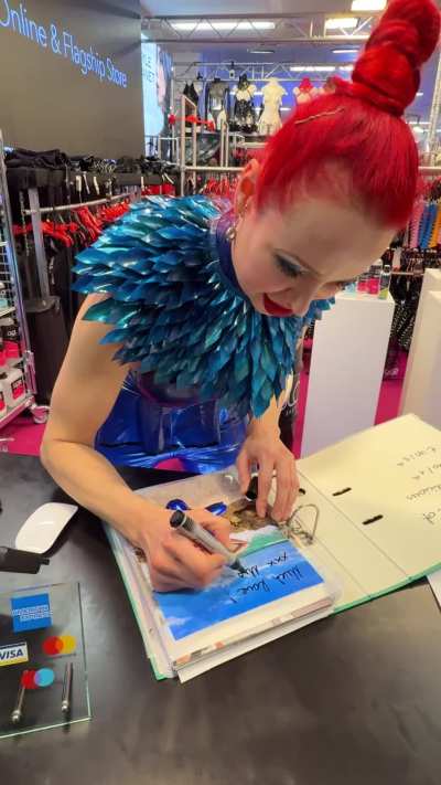 Signing prints at Passion fair last weekend