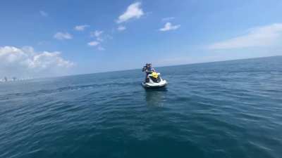 In the middle of the ocean