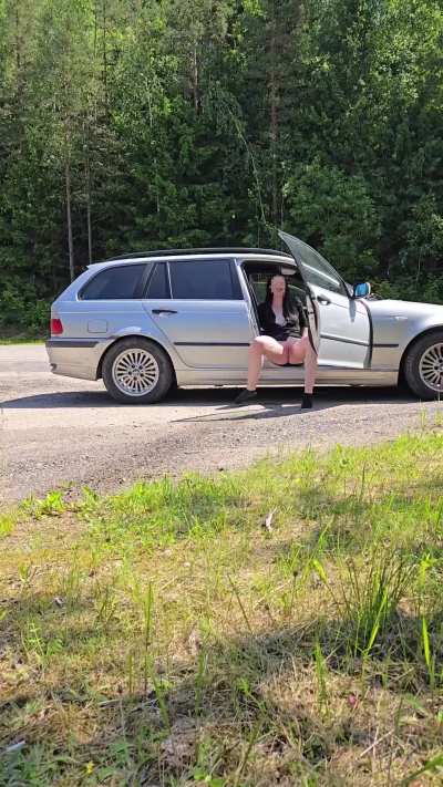 Over the car??