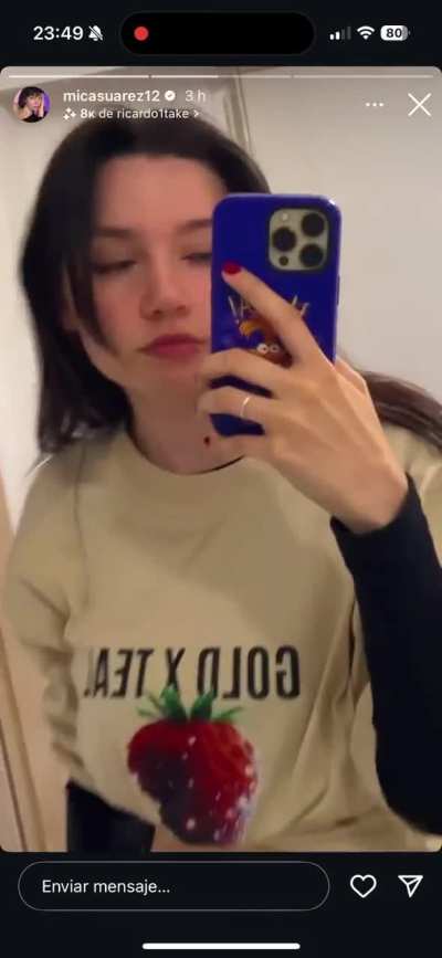 Mica Su&aacute;rez ombligo😍