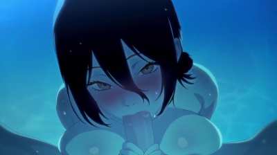 Reze head in the pool [Kizumashiro]