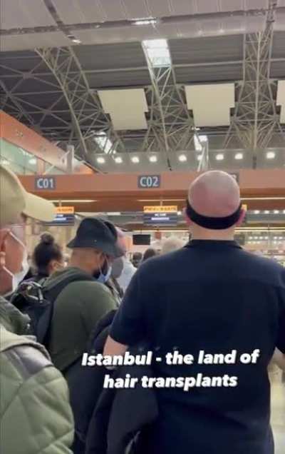 Istanbul Airport dubbed &ldquo;hairport&rdquo; after dozens fly after receiving hair transplants