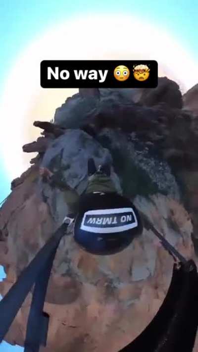 Insane basejump crash.