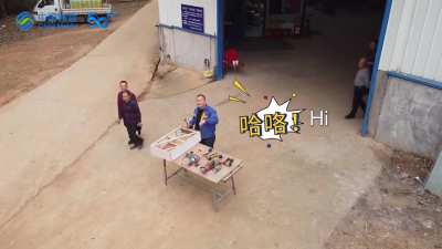 "A promotional film demonstrates the applications of smart cameras and speakers in Rural Vitalization Project" (promo video of a Big Brother scenario in real life)