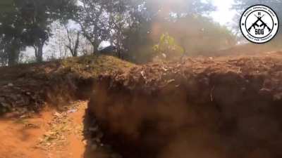 PDF capture of Myanmar Army Kyauk Done firebase in Kayin State. longer version