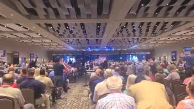 Georgia governor Brian Kemp gets loudly booed at the state's Republican convention. The crowd is upset he didn't illegally overturn the 2020 election in favor of Donald Trump.
