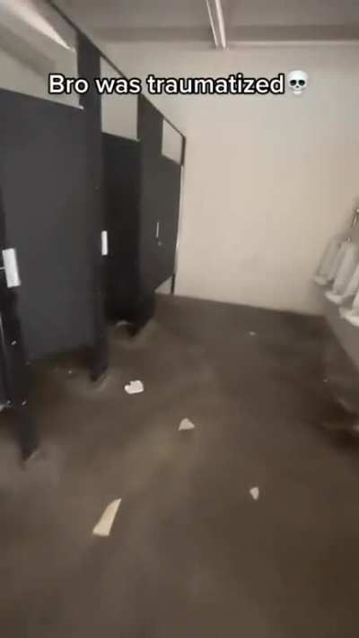 Keys and radio in the bathroom