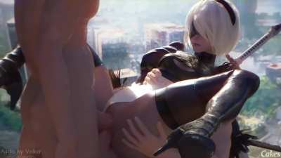 2B double penetration (cakeofcakes)