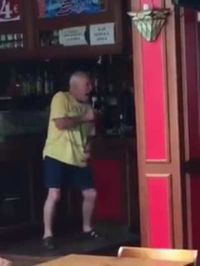 Incredible karaoke performance