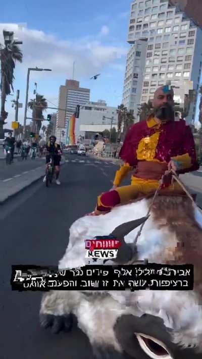 "Avatar: The Last Airbender" in the streets of Tel Aviv, Israel, purim 2024