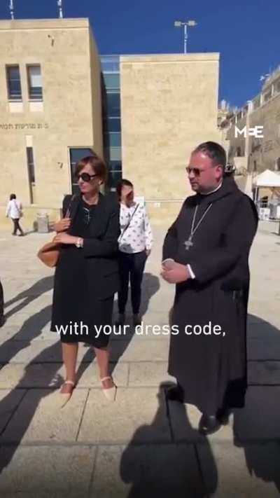 German abbot told to cover his cross by Israeli guard during Jerusalem tour
