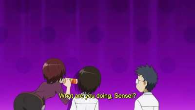 Dont fall asleep in class with a "Ara Ara" Teacher [Seitokai Yakuindomo]