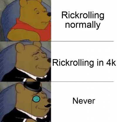 Rickrolling in a meme