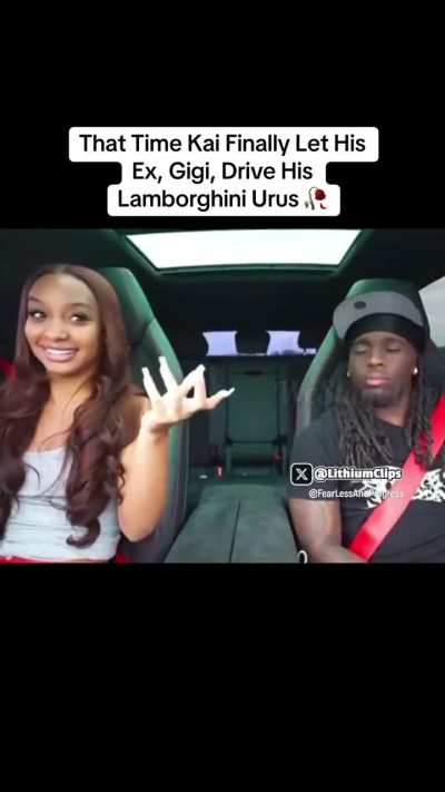 This is a good learning curve for young men. Peep how she brings up that he once said he would never let her drive it. When he says, &lsquo;yeah, I let you,&rsquo; she hits him with, &lsquo;no, you just couldn&rsquo;t tell me no.&rsquo; She&rsquo;s testing that boundary to see if his word r