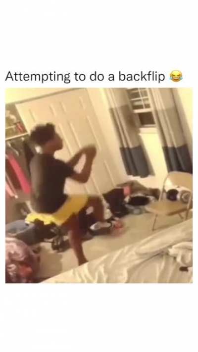 To do a backflip