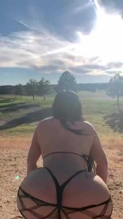 Twerking at golden hour.