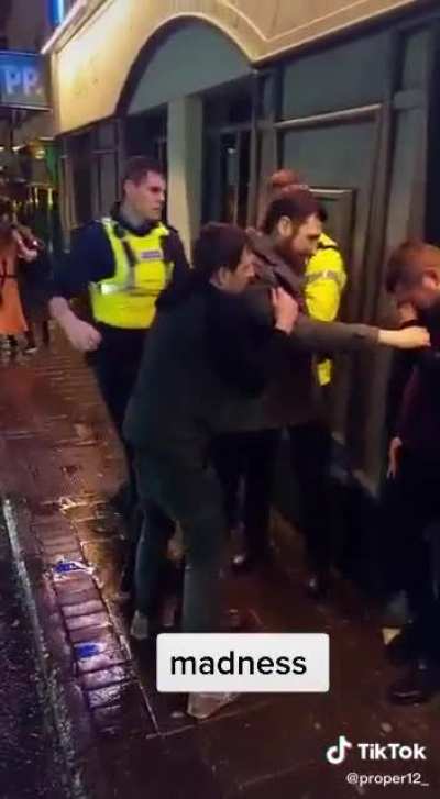 Trying to arrest someone in Kilkenny, Ireland