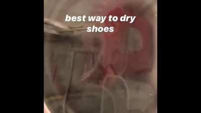 Best way to dry shoes in the dryer