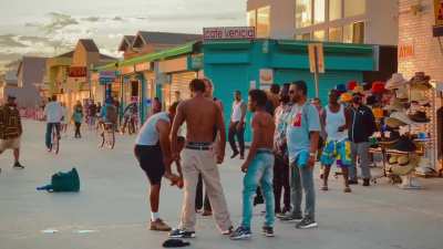 The sunset on Venice Beach hits different when it illuminates a fight