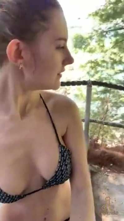 Teen first time blowjob in public