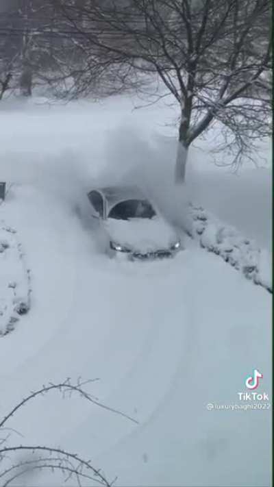 When you&rsquo;re too lazy to shovel your driveway