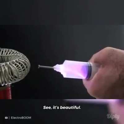 This guy has "captured" the Plasma with a syringe