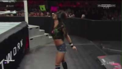 Brie Bella pins Nikki Bella has aj lee