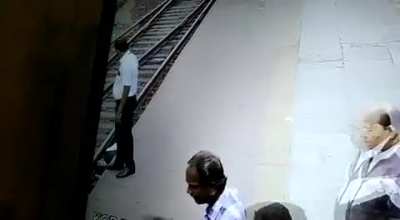 Man gets electrocuted on a railway platform