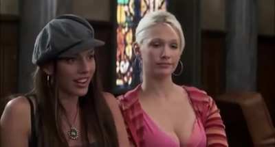 January jones and Krista Allen kissing