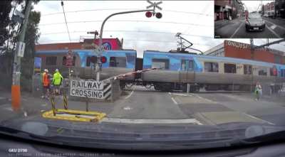 Train hits car within Melbourne, Victoria, Australia (25/02/2026)