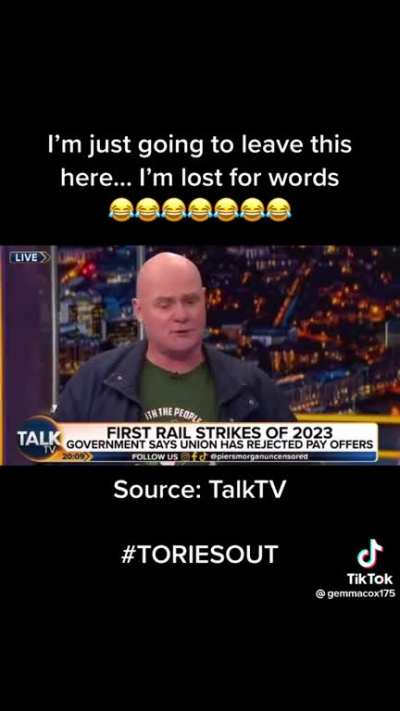 Union leader owns tory talking heads