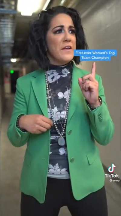 Bayley trash-talking Bianca Belair on WWE&rsquo;s TikTok Channel