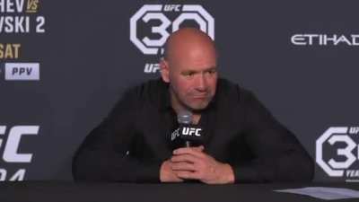 Dana White on the Johnny Walker/doctor dialogue: "I guess he asked him, "where are you right now?". And his response was "I'm in the desert." He's not wrong."