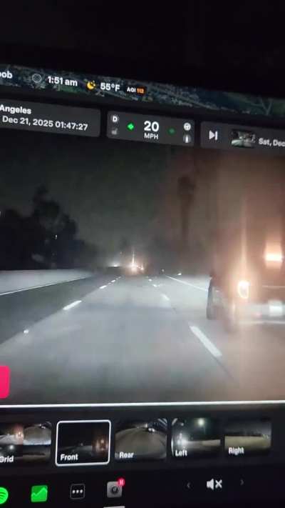 Crash in 110 N (LA)