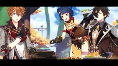 Character Tales - "Zhongli: An Additional Expense" | Genshin Impact (Japanese Dub)