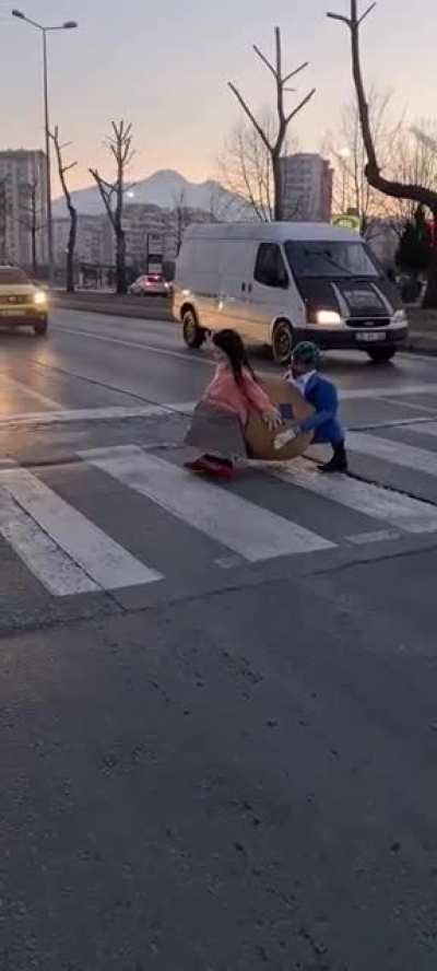 Crab walking