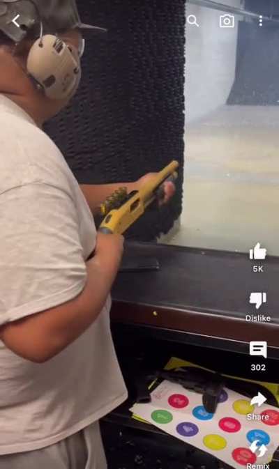 Idiots like this are why I can’t bring my shotguns to the range