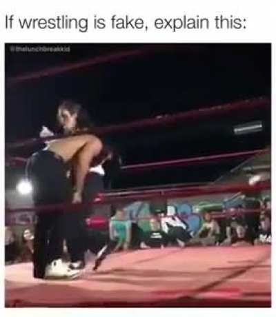 Wrestling isn't fake