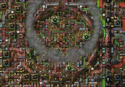 My take on Kovarex: Circle nuketrain violently swinging from centrifuge to centrifuge as needed, so they share the same cargo wagon. Spins rapidly when not in use for faster response time.