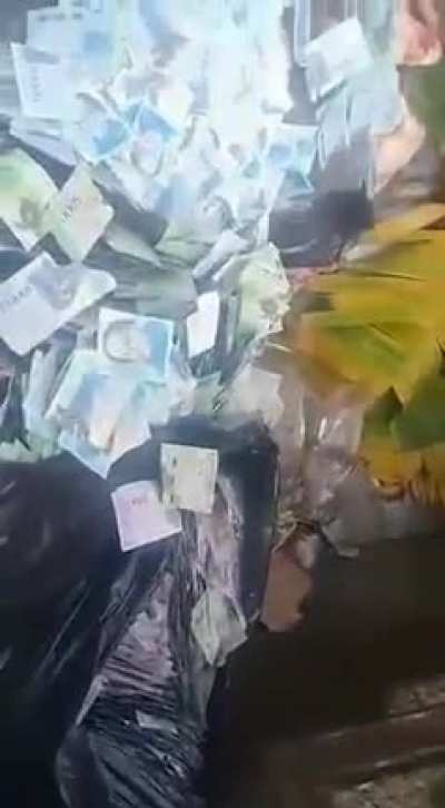 In Venezuela fiat currency is literally garbage.