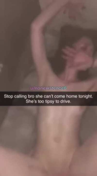 She&rsquo;s too tipsy to drive home..