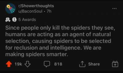 The giant, intelligent enemy spider