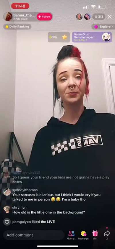 She’s trying to babysit children for extra cash but admits to hating other people’s kids. Phewww