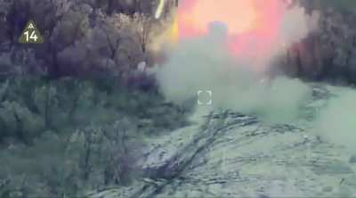 Ukrainian 14th separate regiment destroyed a Russian  REB R-330Zh “Zhitel”- 9C36 radar for “Buk M2” air defense system and a SAM “Buk M3” .